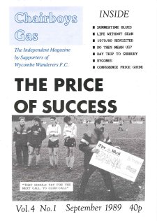Chairboys Gas - Cover Issue 1 - Season 1989-90