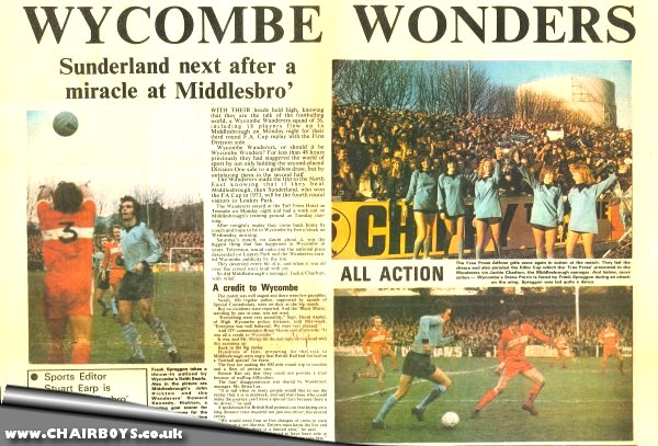 Wycombe v Middlesbrough - Bucks Free Press