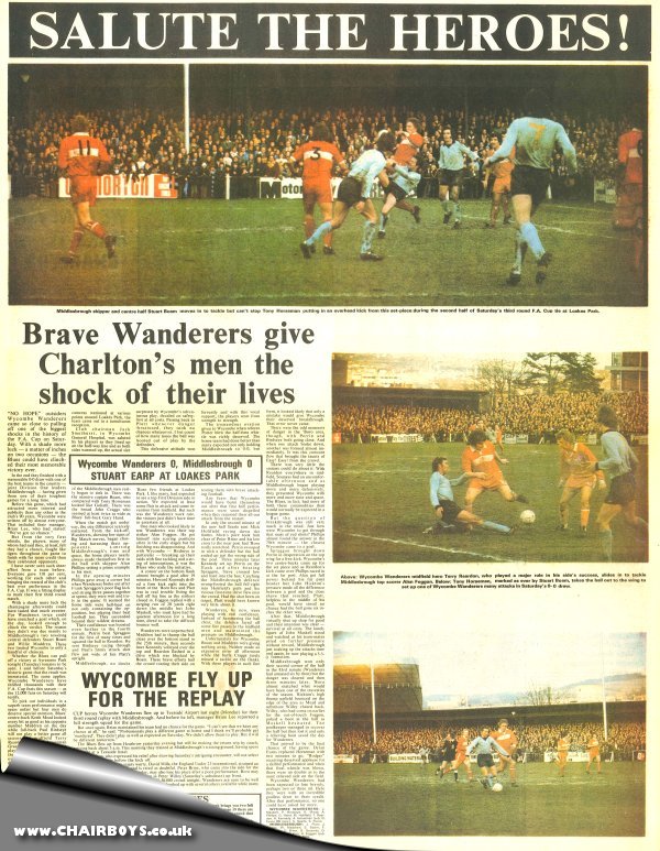 Wycombe v Middlesbrough - Bucks Free Press