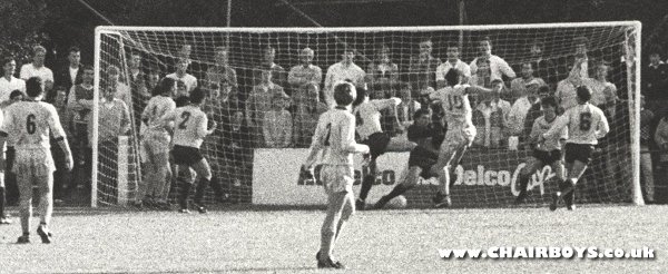 Noel Ashford opens the scoring against Slough Town