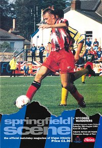 Wigan v Wycombe programme - 28th August 1993