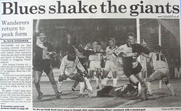 Wycombe v Coventry Bucks Free Press report