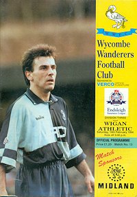 Wycombe v Wigan programme - 19th February 1994