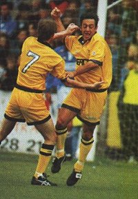 Simon Garner celebrates scoring at Brunton Park