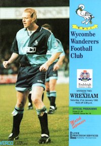 Wycombe v Wrexham programme cover