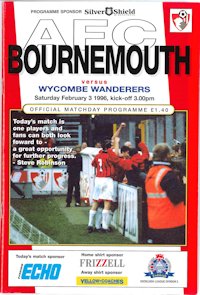 Bournemuth v programme cover