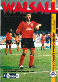 Walsall v Wycombe programme cover