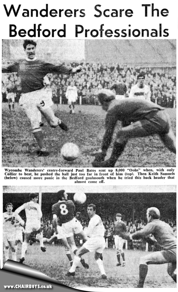 Wycombe v Bedford Town - 26 November 1966 - action pictures from Bucks Free Press
