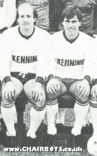Terry Glynn and Peter Taylor from the Chelmsford City team photo 1985