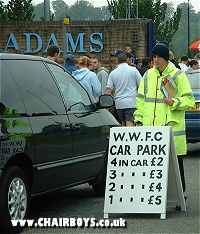 Parking prices at Adams Park