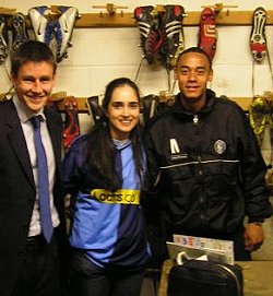 Mark in the Bootroom - April 2004