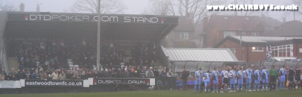 Wanderers line-up at Eastwood before kick-off