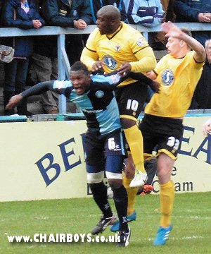 Aaron Pierre feeling the weight of Adebayo Akinfenwa