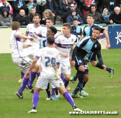 Aaron Holloway - first goal for Wanderers gave hope to Gareth Ainsworth's side
