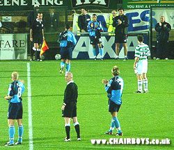 Jason exits for the final time in a Wycombe shirt