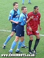 Mark Rogers gets a grip of Fitz Hall