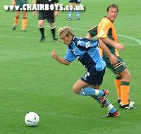 Darren Currie about to score Wycombe's winner