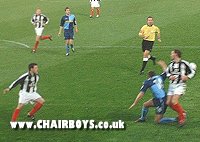 FA Cup action versus Coalville