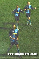 Roger Johnson celebrates