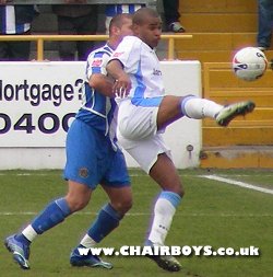 Jermaine Easter in action at Chester