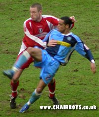 Danny Senda in action at Leyton Orient