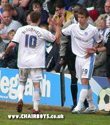 Steve Gregory is introduced for his Football League debut