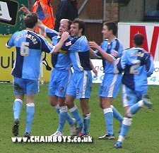 Russell Martin enjoys scoring the goal that sealed Wycombe's victory