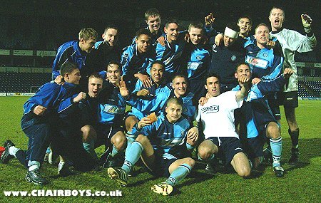 Celebration after Norwich missed their seventh penalty