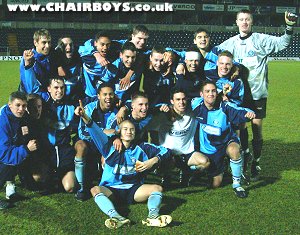Celebration after the Norwich game
