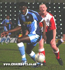 Will Antwi - first competitive start in a Wycombe shirt