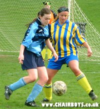 Heather Scutchings in action for Wanderers Ladies