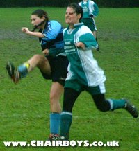 Jeunine Bray in action for Wanderers Ladies