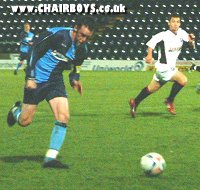 Andy Savage - tireless running against Bournemouth