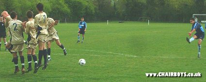 Stuart Hole fires in Wanderers equalising goal