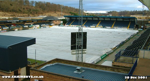 Adams Park Pitch - All wrapped up Dec 2001