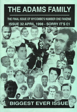 THE ADAMS FAMILY - Cover of the last ever issue - April 1998