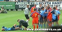 Vinni is floored as the discussions begin - picture Paul Lewis