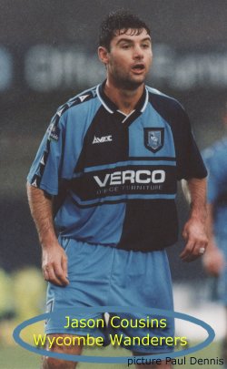 Jason Cousins _ Wycombe Wanderers - pic with kind permission of Paul Dennis