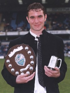 Mark Osborn - Youth Team player of the Year 1998/99 - Football League debut and clean sheet against Cambridge - picture with kind permission of Paul Dennis - see below