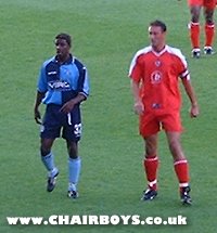 Gavin Holligan scored twice for Wycombe at Crawley - picture Paul Lewis